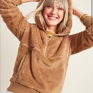 Old Navy Sherpa Fleece quarter zip XS